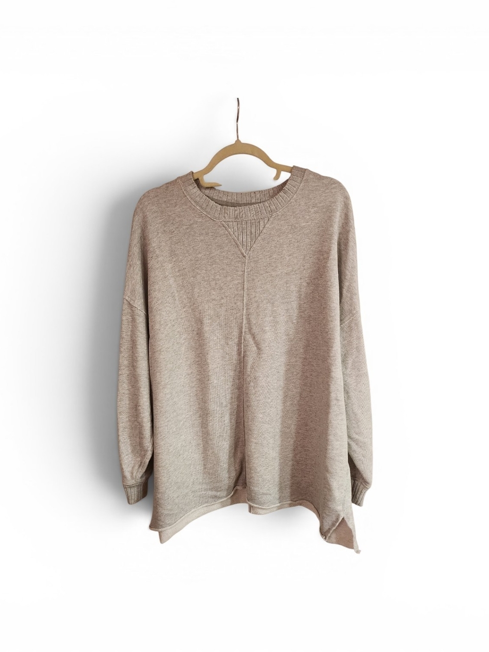 aerie Relaxed Crewneck Sweater - Taupe